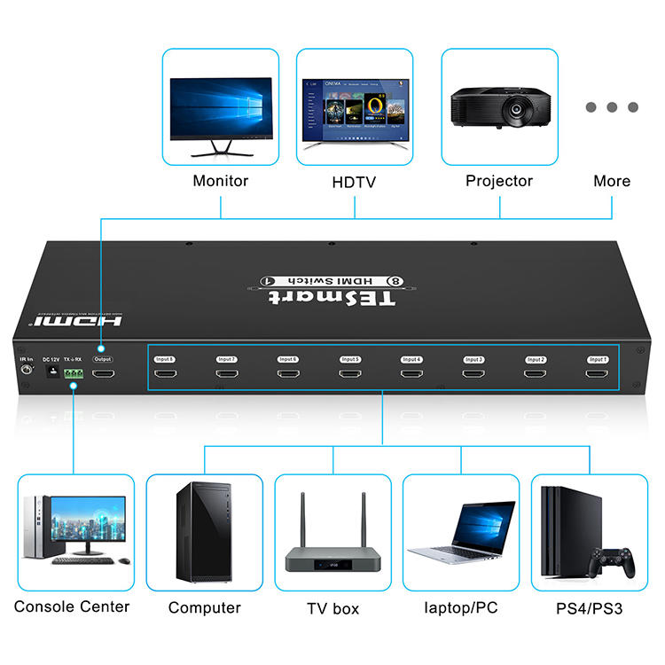 Tesla Elec hdmi switch with remote supplier for computers-2