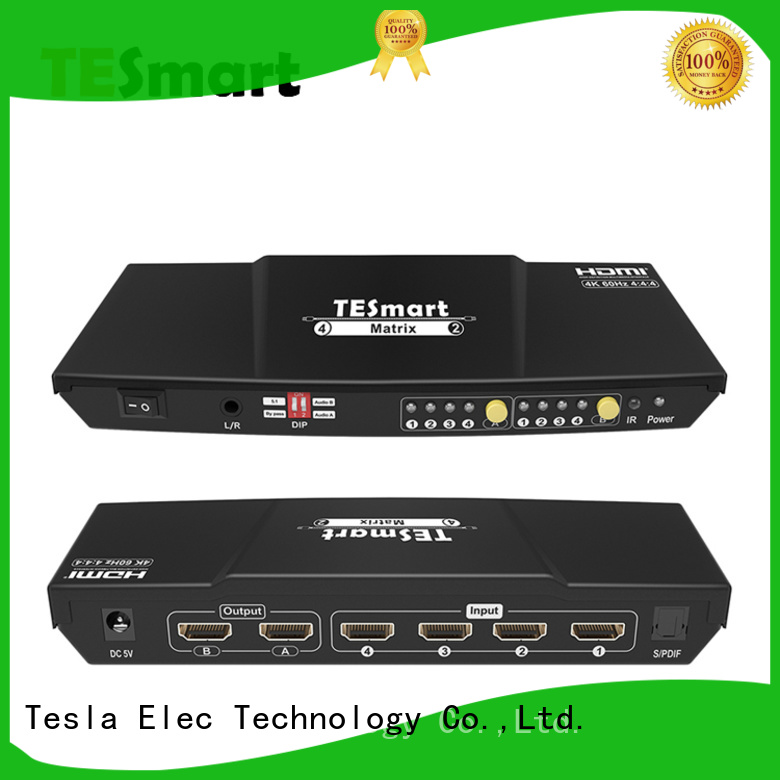 Tesla Elec 4x4 hdmi matrix manufacturer for media player