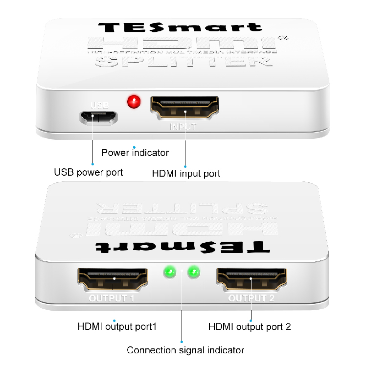 Tesla Elec hdmi splitter 4k directly sale for display device