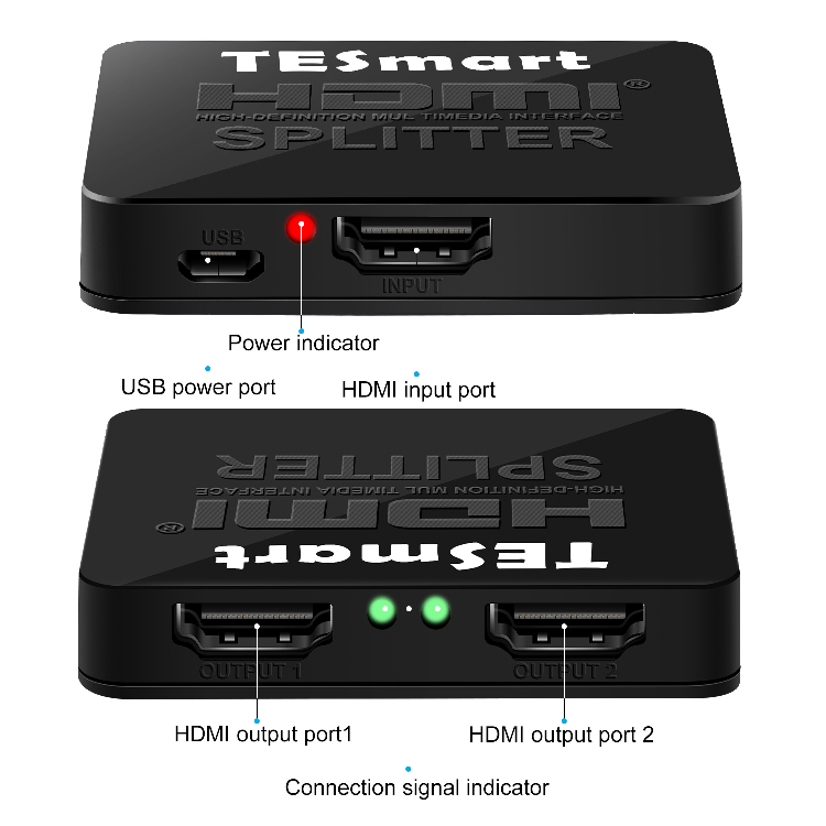 Tesla Elec hdmi output splitter directly sale for computers