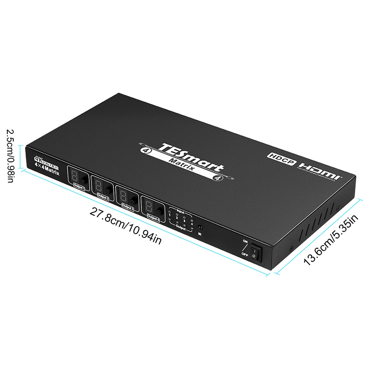 support 1080p 4k matrix hdmi 16x16 wholesale for computers