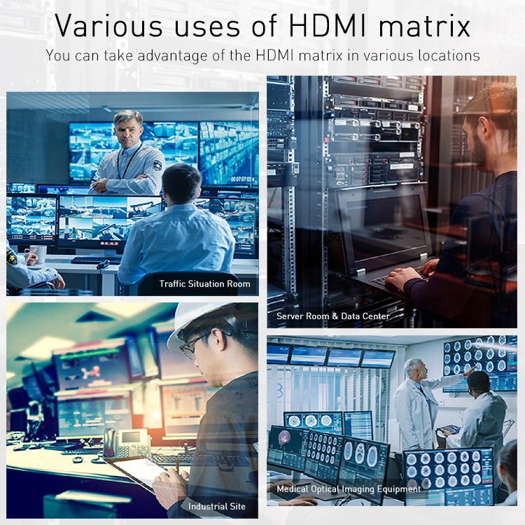 hot selling hdmi matrix switcher 8x8 manufacturer for media player