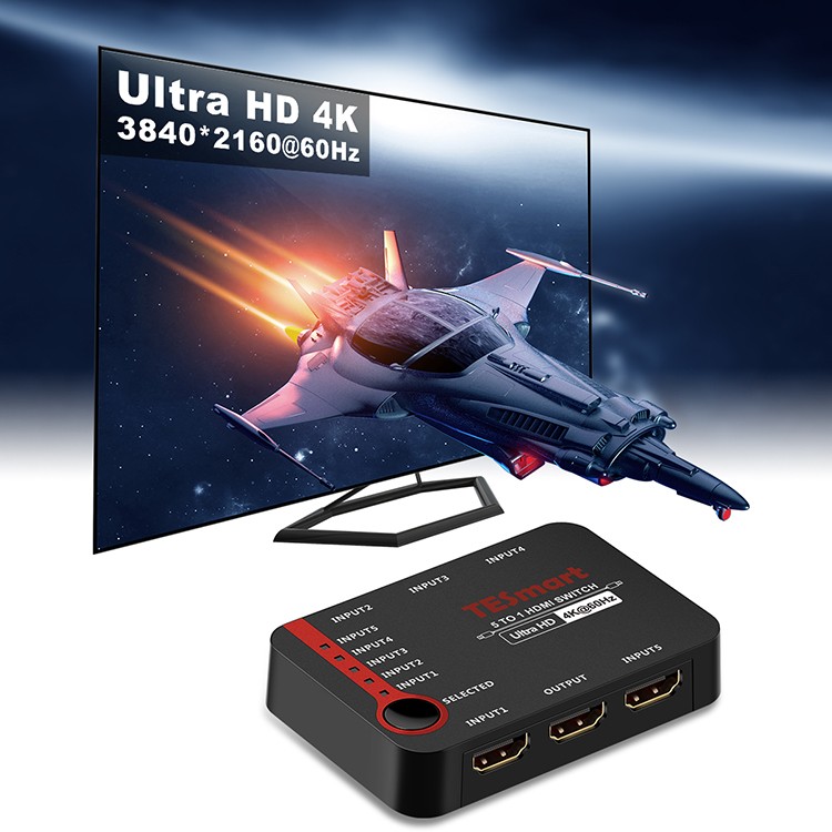 compatible 5 port hdmi switch supplier for computers