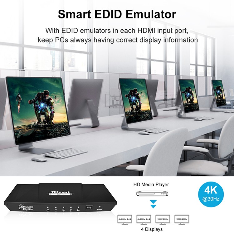 Tesla Elec new hdmi splitter for tv customized for display device