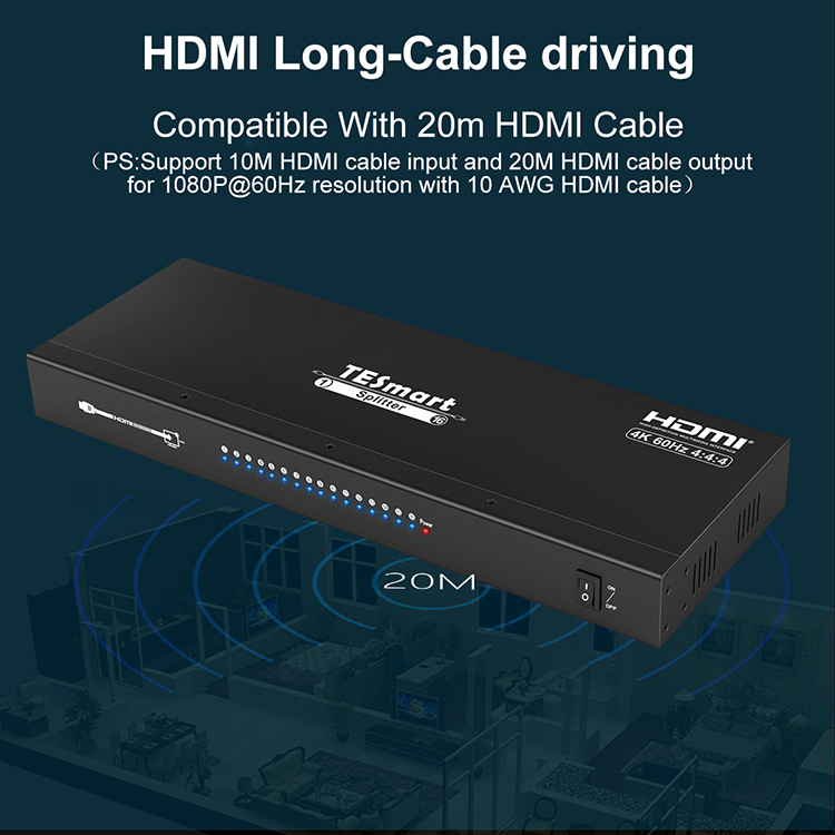 support full HD 4K hdmi splitter supplier for media player-10