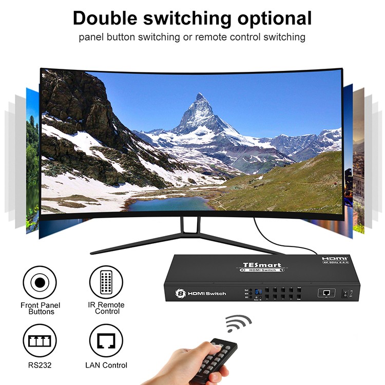 high speed 2 port hdmi switch display factory for DVD player