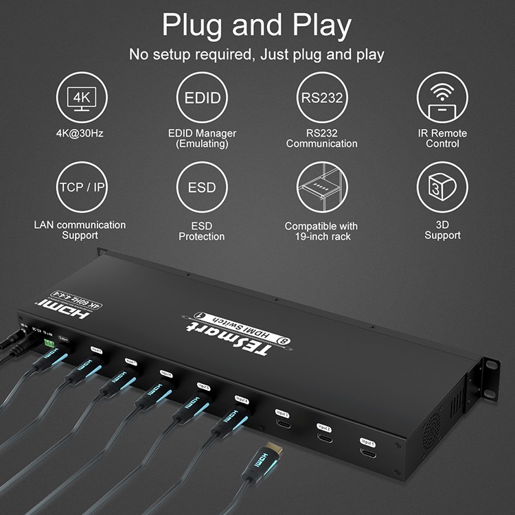 best 5 port hdmi switch wholesale for display device