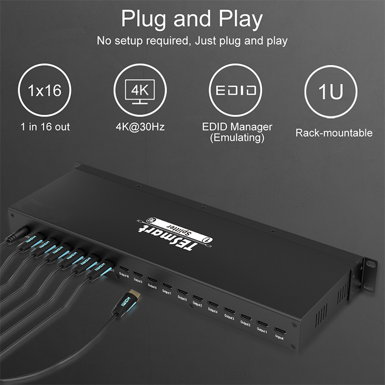 aluminum alloy best hdmi splitter customized for display device