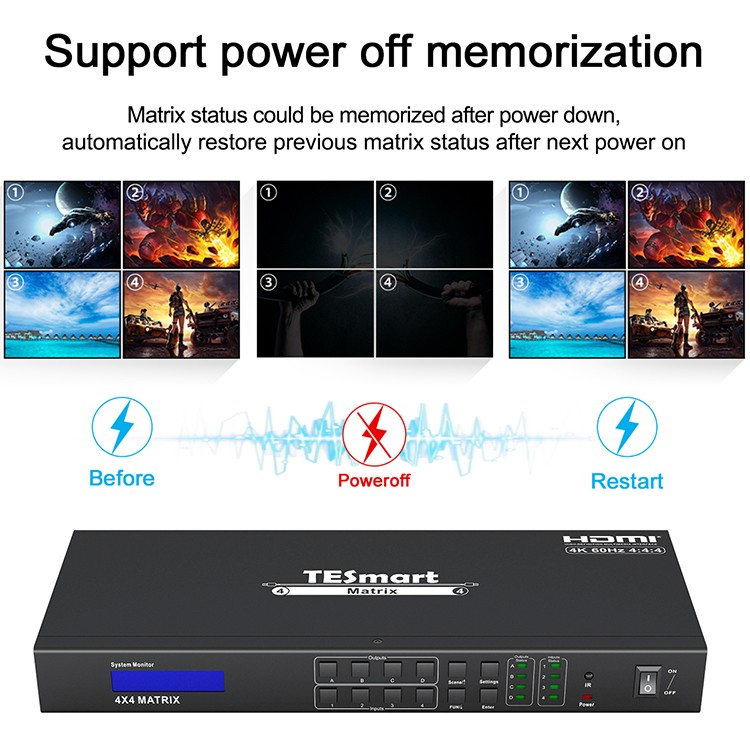 high-quality hdmi matrix switcher 8x8 customized for video