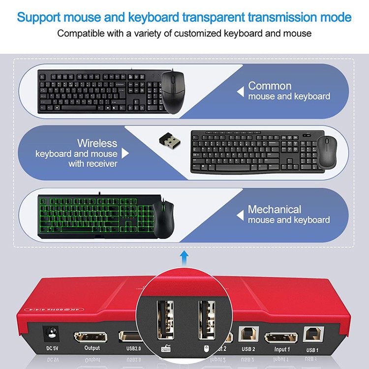 Tesla Elec high-quality kvm switch directly sale for printer