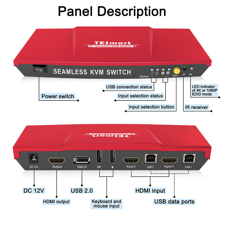 Tesla Elec 4k kvm extender factory price for computer-1