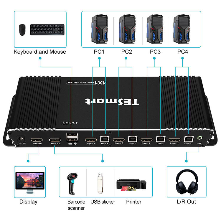 reliable seamless kvm switch wholesale for computer-2