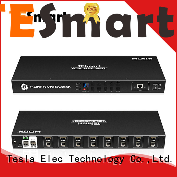 Tesla Elec aluminum alloy remote kvm switch supplier for computer