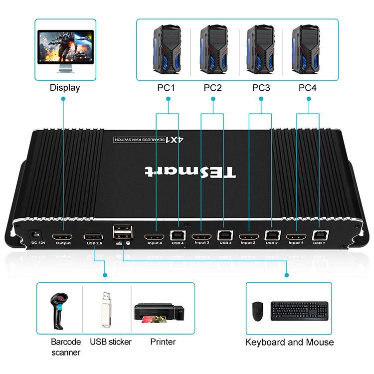 Tesla Elec kvm switch usb supplier for printer-2