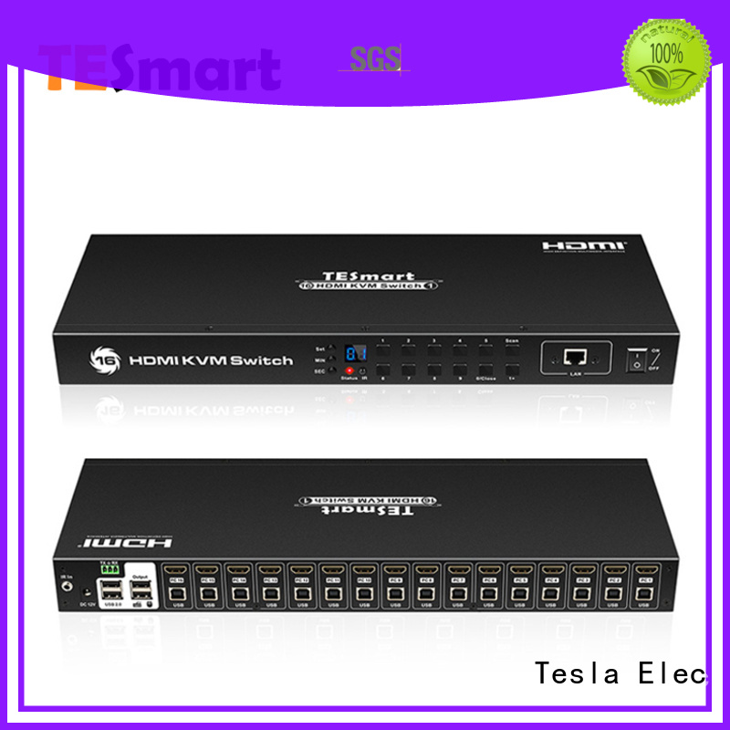 Tesla Elec top kvm switch 8 port directly sale for checkout counter