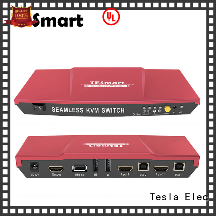 Tesla Elec high-quality hdmi usb kvm extender directly sale for conference room