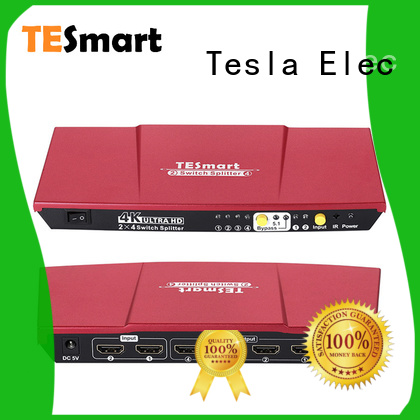 Tesla Elec aluminum alloy 3 way hdmi splitter supplier for media player