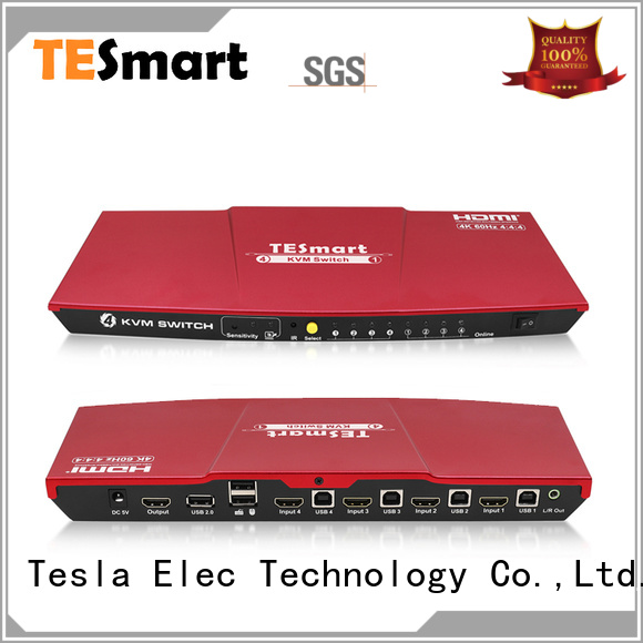 Tesla Elec kvm switch hdmi dual monitor customized for computer