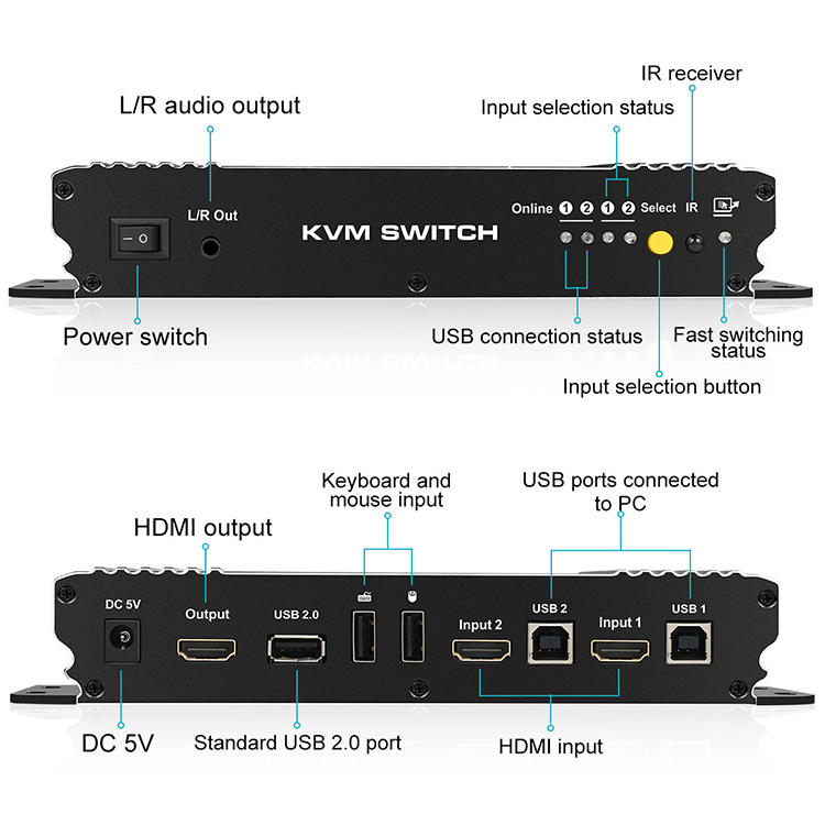 Tesla Elec seamless kvm switch directly sale for television-1