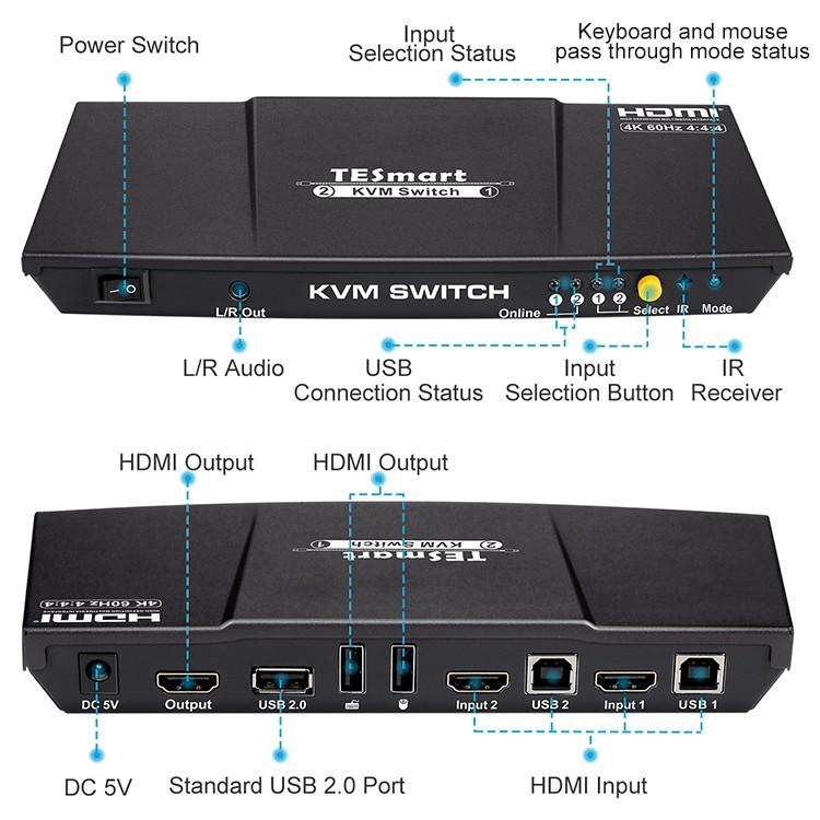 high quality kvm switch 4k60hz wholesale for computer-1