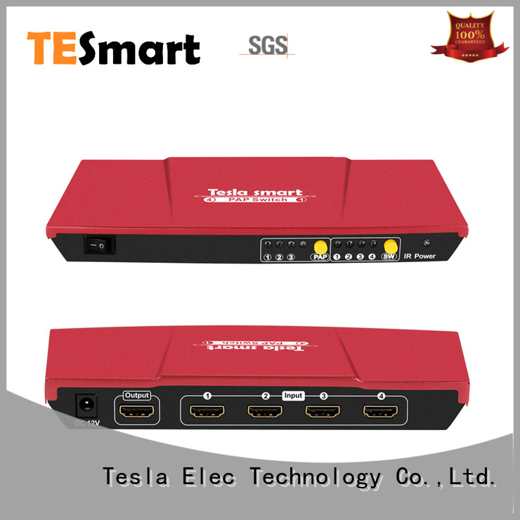 Tesla Elec smart hdmi switch manufacturer for DVD player