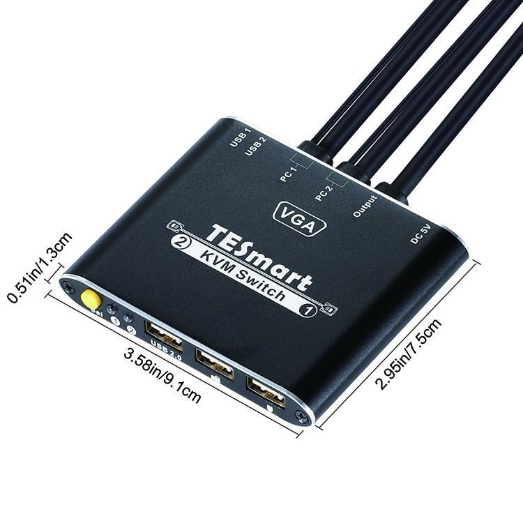 aluminum alloy best kvm switch customized for computers-3