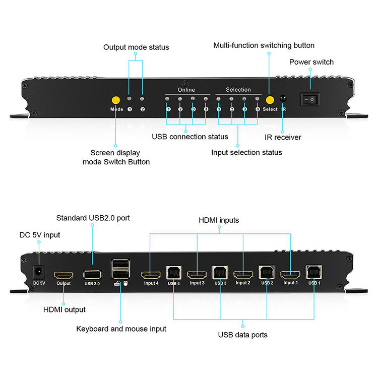 Tesla Elec latest kvm switch 8 port customized for checkout counter-1