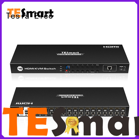 Tesla Elec seamless kvm switch 8 port customized for checkout counter