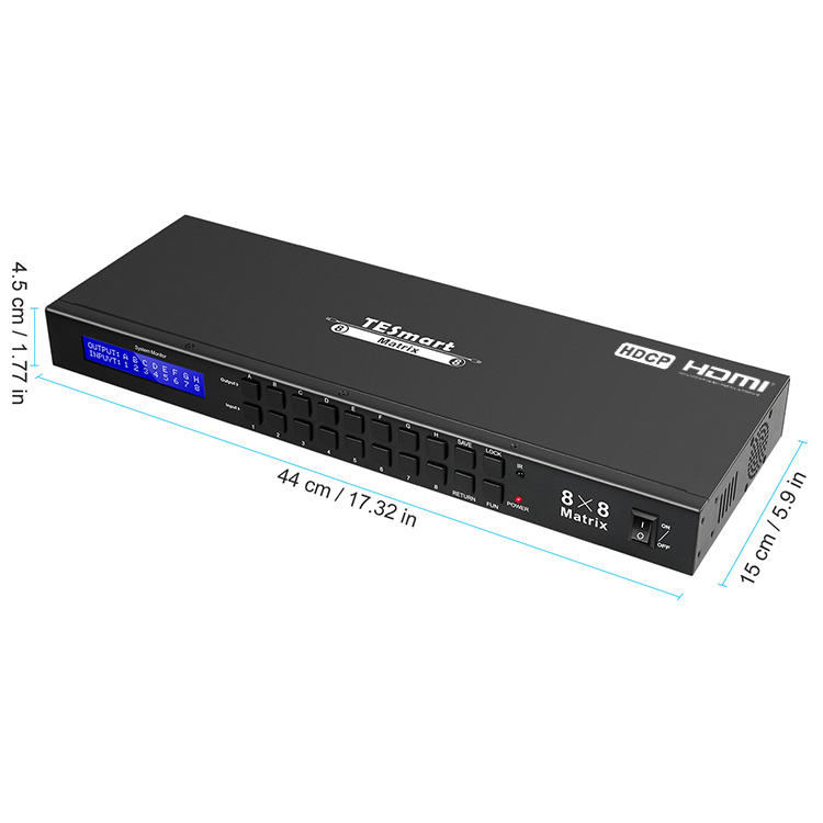 support 1080p 4k hdmi matrix switcher 8x8 supplier for media player-3