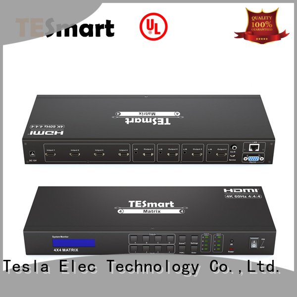 Tesla Elec support 1080p 4k hdmi matrix supplier for media player