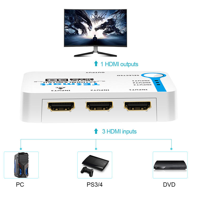 Tesla Elec top 4 port hdmi switch manufacturer for computers-2