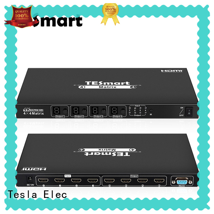 Tesla Elec compatible hdmi matrix 4x4 supplier for computers