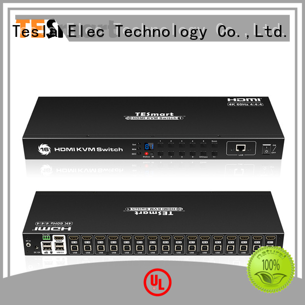 Tesla Elec top kvm switch directly sale for checkout counter