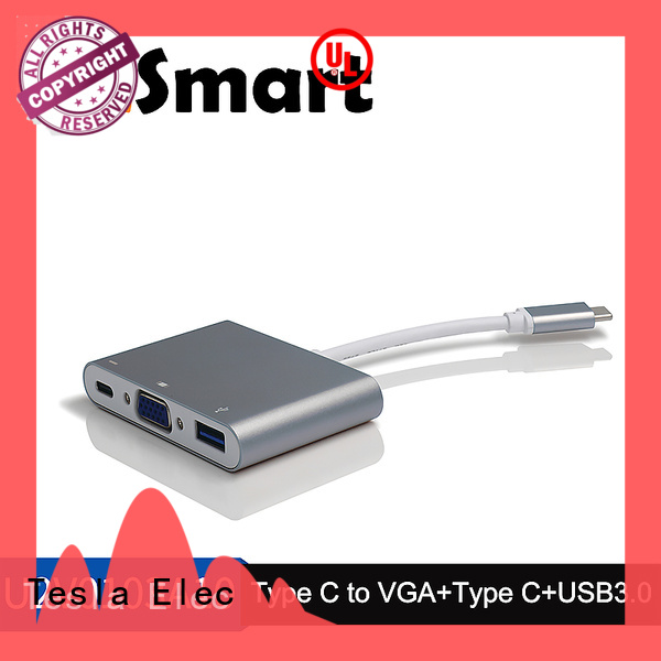 Aluminum Alloy Type-C to VGA and USB3.0 adapter