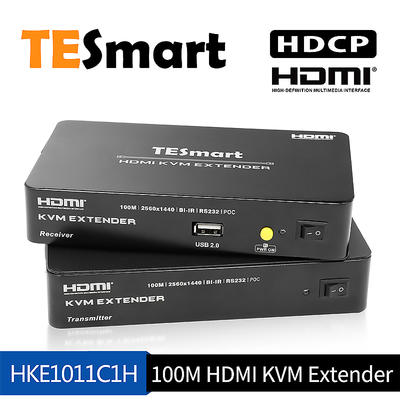 100M HDMI KVM Extender w/IR and audio out