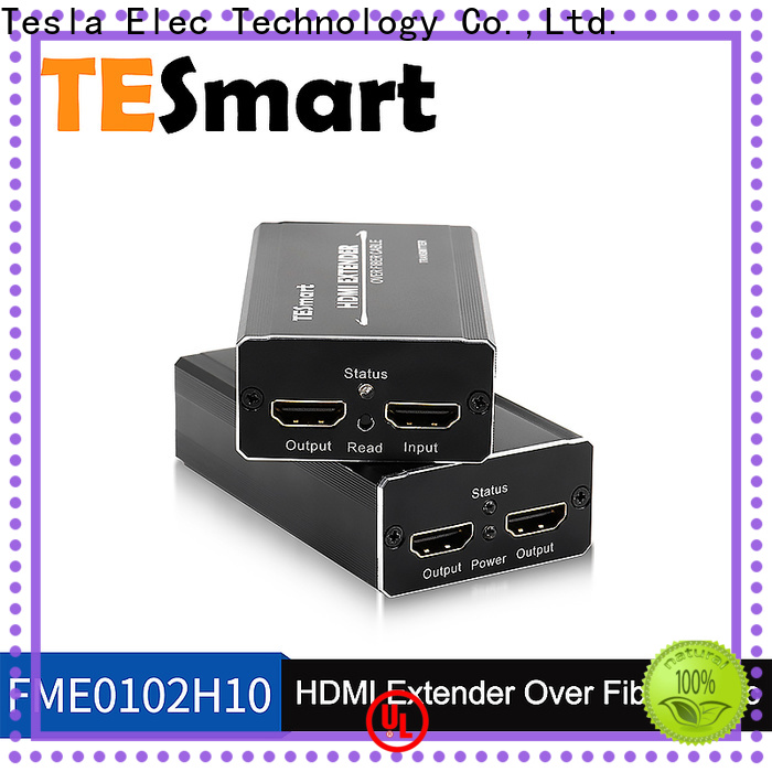 Tesla Elec stable hdmi fiber extender supplier for media palyer