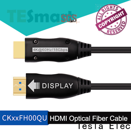 Tesla Elec uncompressed celerity fiber optic hdmi manufacturer for laptop