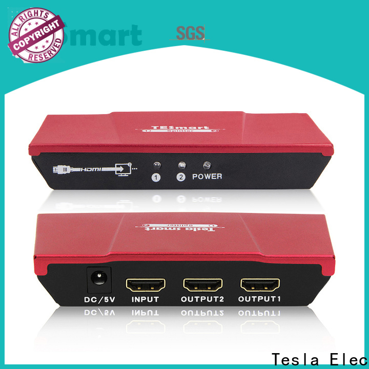 Tesla Elec new hdmi splitter 1 in 2 out manufacturer for DVD player