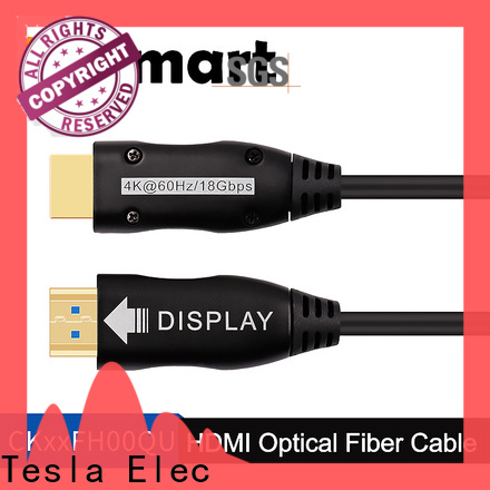 Tesla Elec high quality fiber optic hdmi manufacturer for projector