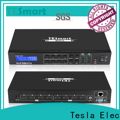 Tesla Elec latest hdmi matrix 4x2 directly sale for media player