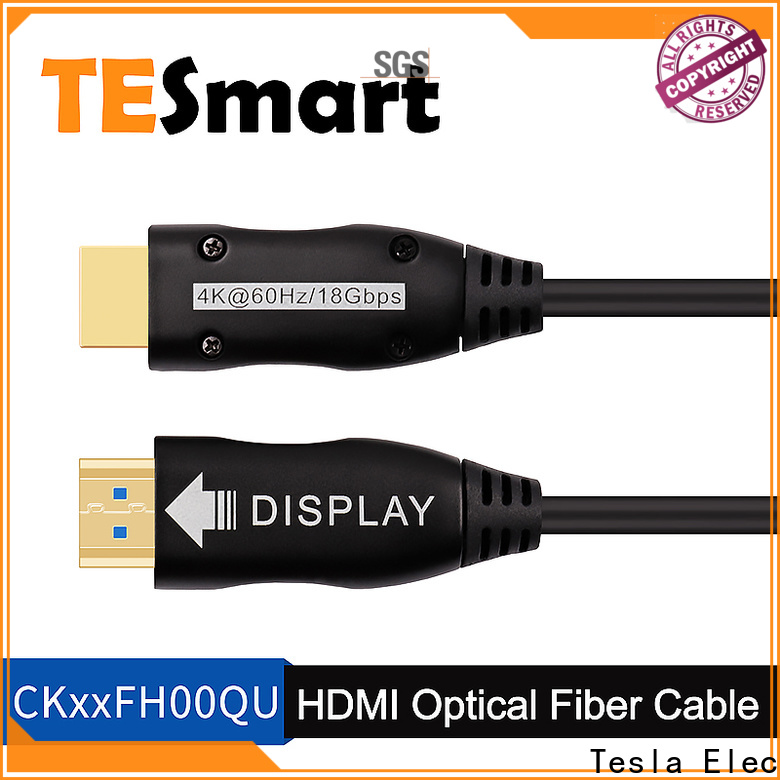 Tesla Elec durable fiber optic hdmi cable review customized for projector