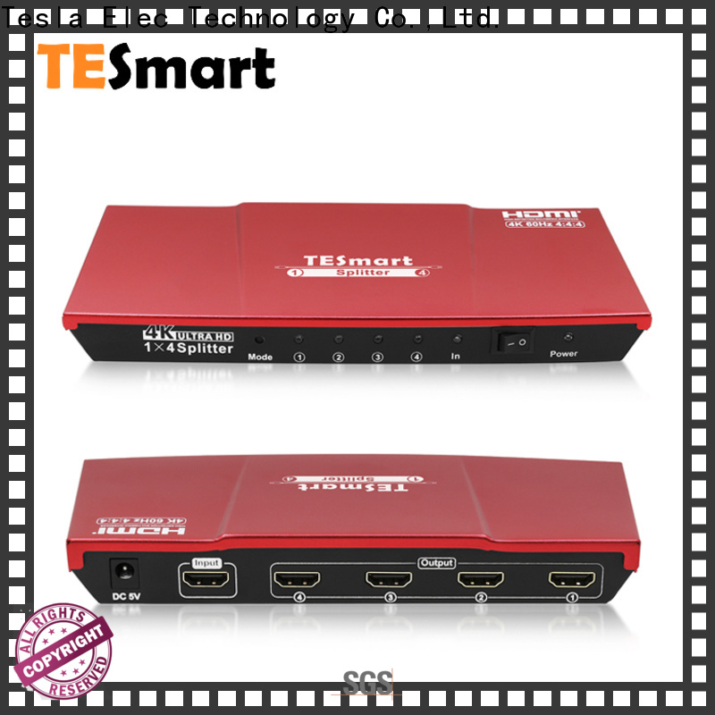 Tesla Elec hdmi splitter 1x4 wholesale for computers