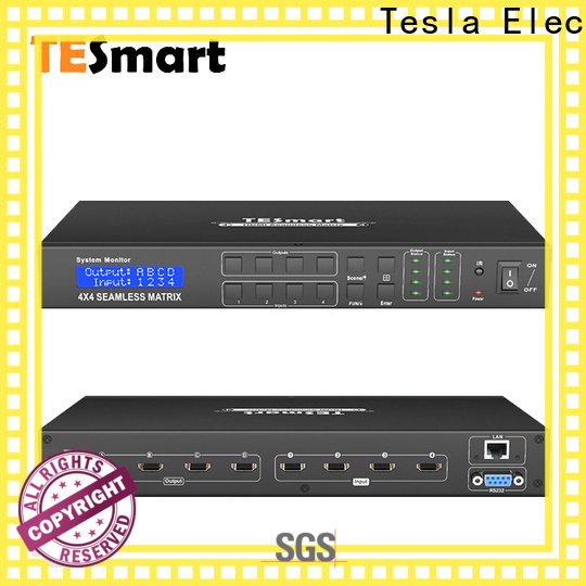 Tesla Elec high-quality hdmi matrix 2x4 directly sale for video