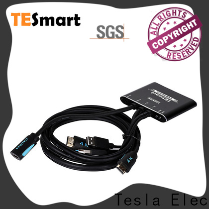 Tesla Elec kvm switch hdmi dual monitor customized for checkout counter