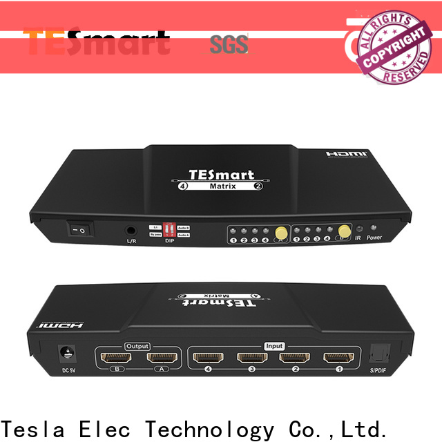 Tesla Elec new hdmi matrix 4x2 wholesale for media player