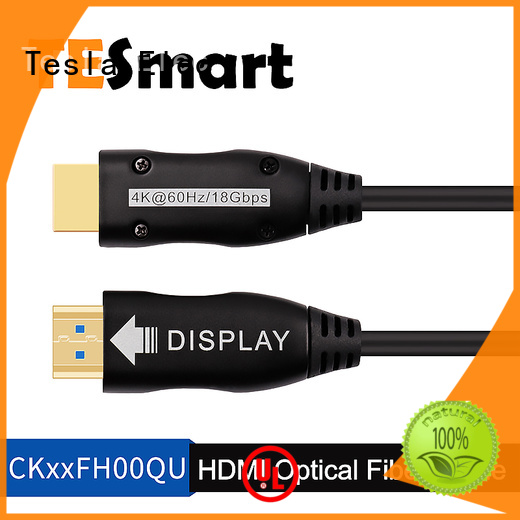 Tesla Elec fiber optic hdmi manufacturer for UHD TV