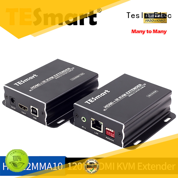 Tesla Elec compatible hdmi usb kvm extender supplier for screen display