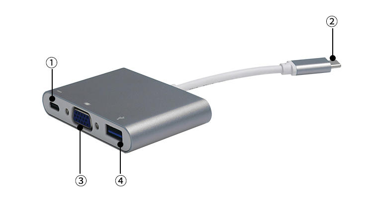 Tesla Elec vga to hdmi adapter manufacturer for usb dirve-1