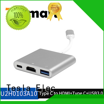 Tesla Elec HDMI output usb type c to hdmi adapter customized for projector