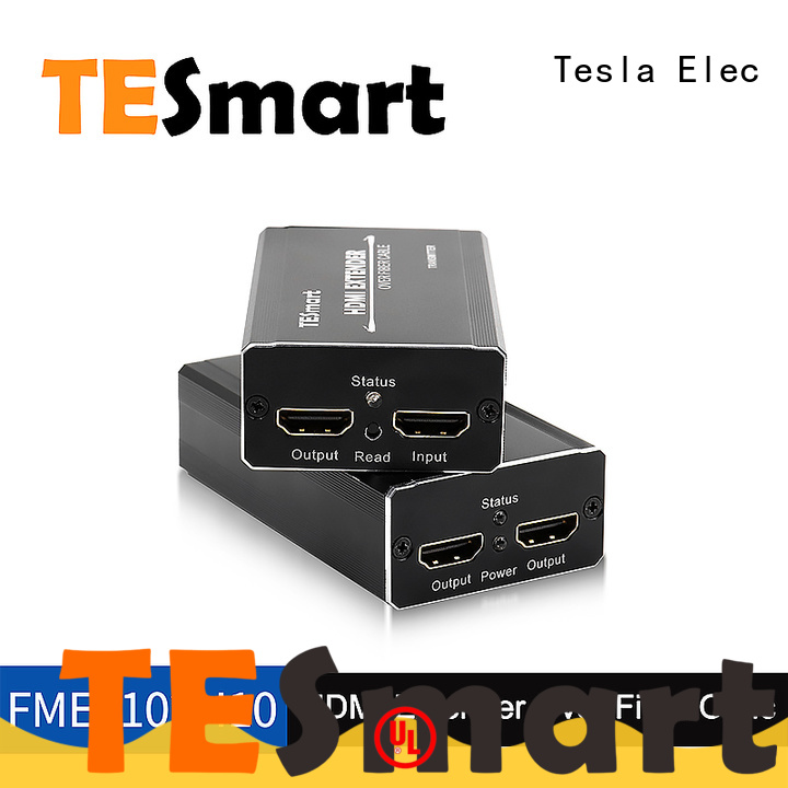 Tesla Elec stable hdmi extender over fiber manufacturer for media palyer